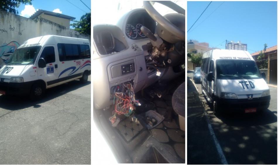 Gentio do Ouro: Van da prefeitura que transporta paciente é alvo de furto em Salvador