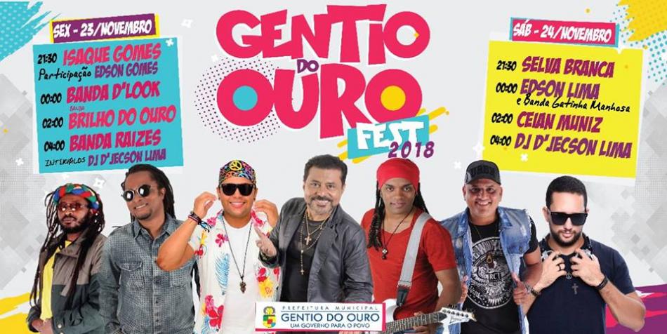 Festa de Gentio do Ouro será realizada nos dias 23 e 24 de novembro; confira as atrações