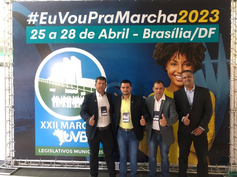 Vereadores de Gentio do Ouro destacam resultados da viagem à Brasília para a XXI Marcha dos Legislativos Municipais