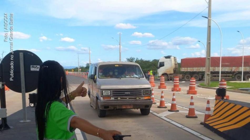 Ponte Barra/Xique-Xique: Pedágio registra fluxo recorde na véspera do feriado