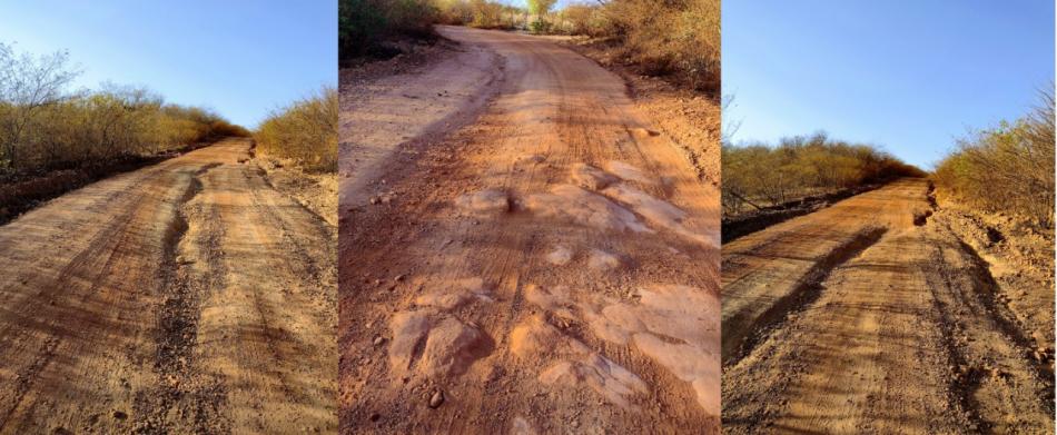 Internauta denuncia más condições de estrada vicinal em Gentio do Ouro