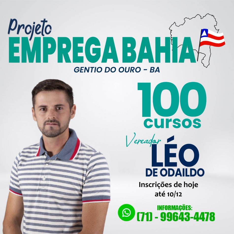 Gentio do Ouro: Projeto Emprega Bahia oferta cursos de qualificação profissional