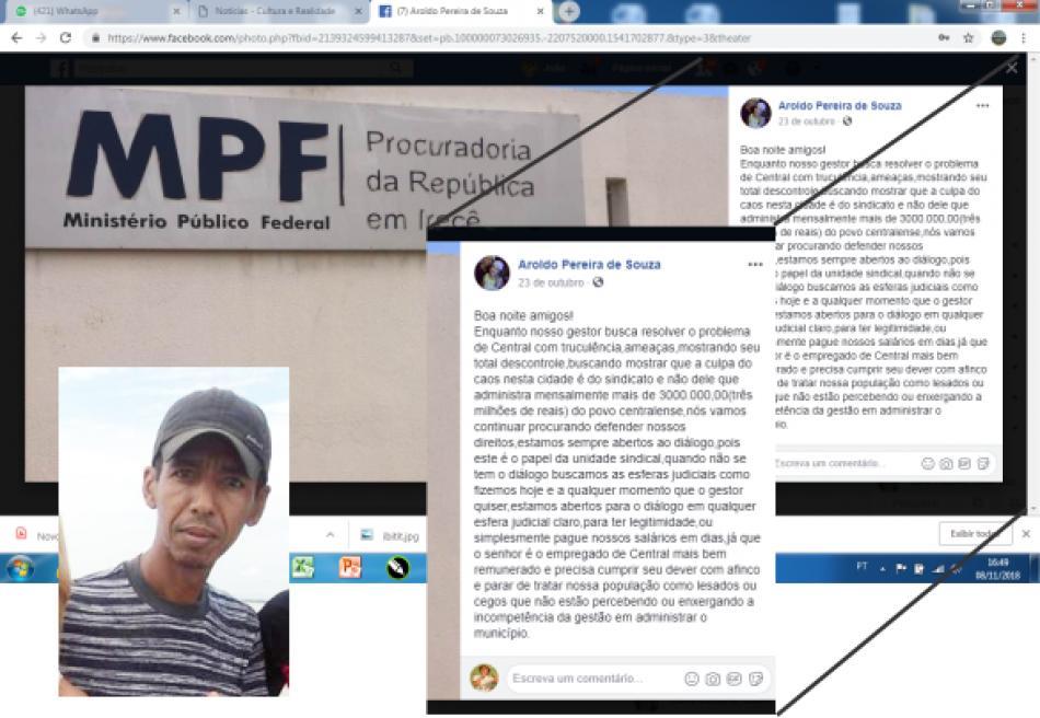 Assassinato de Aroldo repercute na Bahia e Polícia descarta latrocínio. Pauta sindical é o principal eixo da investigação