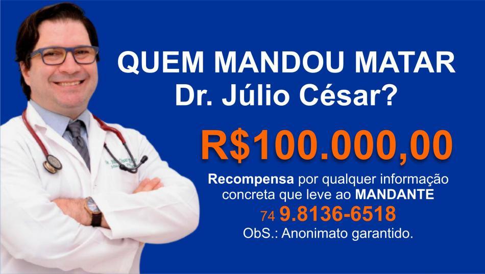 Recompensa de R$ 100 mil é oferecida por informações que leve ao mandante da morte de pediatra