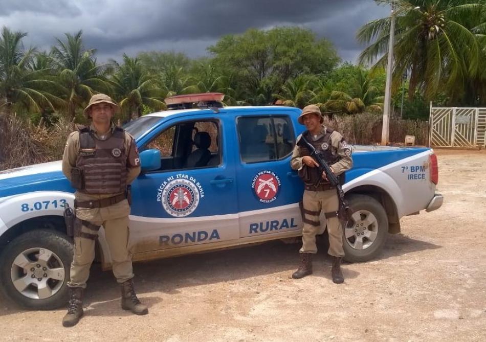 Ronda Rural garante tranquilidade ao homem do campo em Irecê