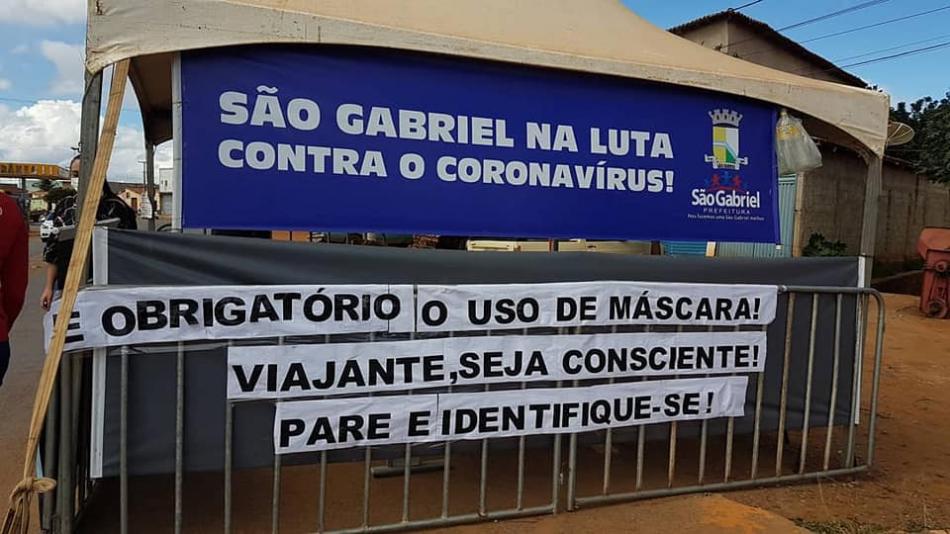 São Gabriel: Aumenta para 3 o número de casos confirmados da Covid-19