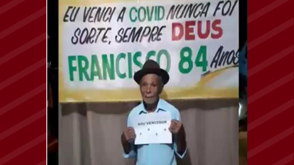 Vídeo: Em João Dourado, idoso de 84 anos vence Covid-19: “Nunca foi sorte, sempre Deus”