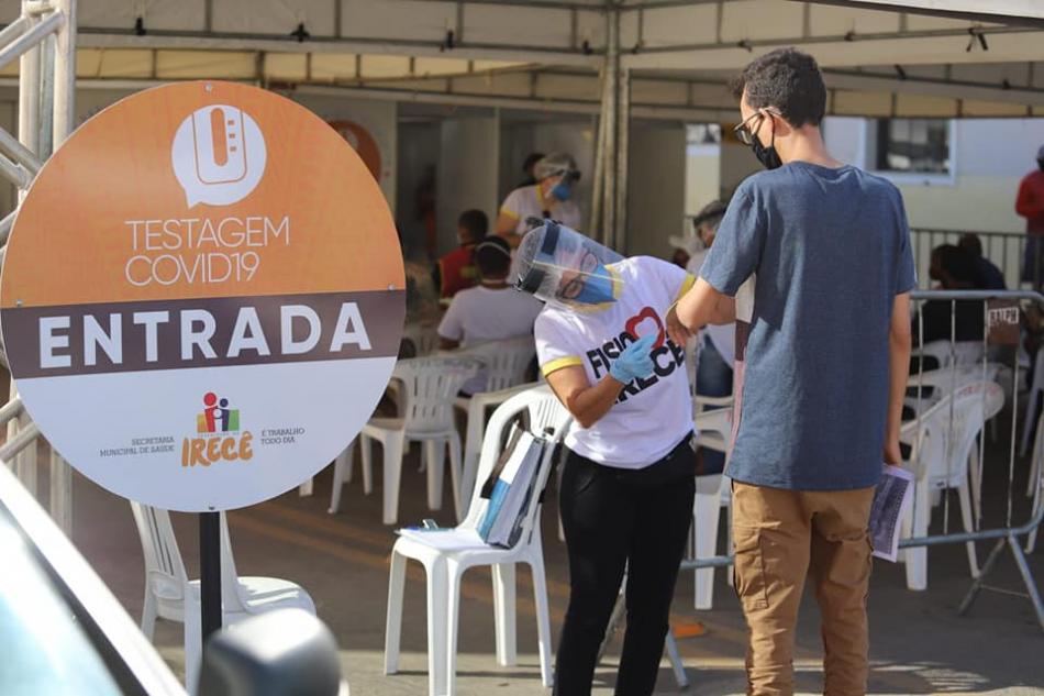 Irecê realiza testagem para Covid-19 em sistema drive-thru