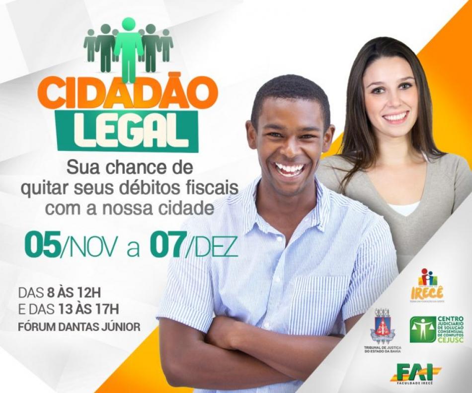 Campanha ‘Cidadão Legal’ dá oportunidade para quitação de débitos municipais em Irecê